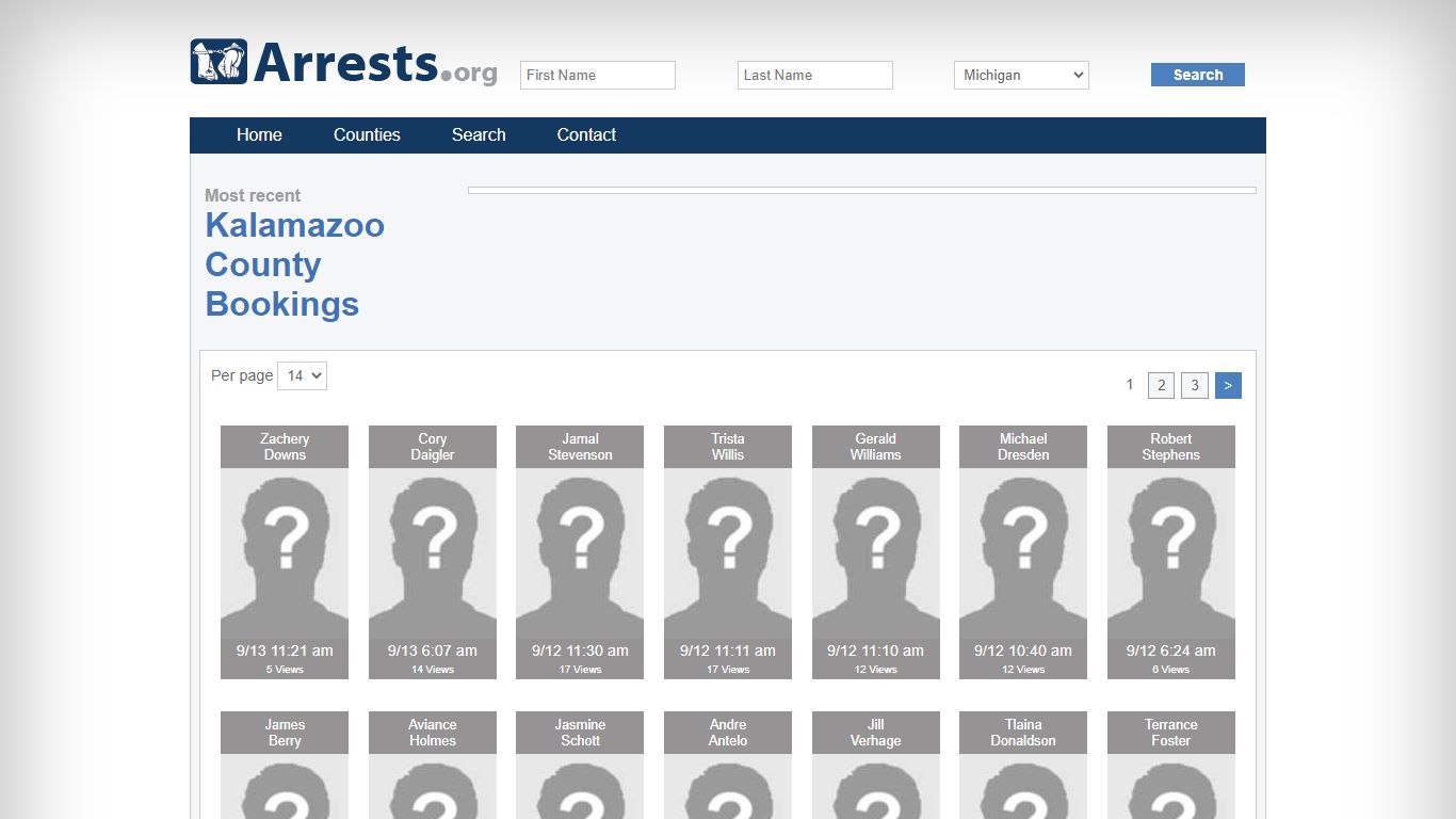 Kalamazoo County Arrests and Inmate Search